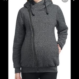 Kimi and Kai faux sherpa lined sweatshirt jacket